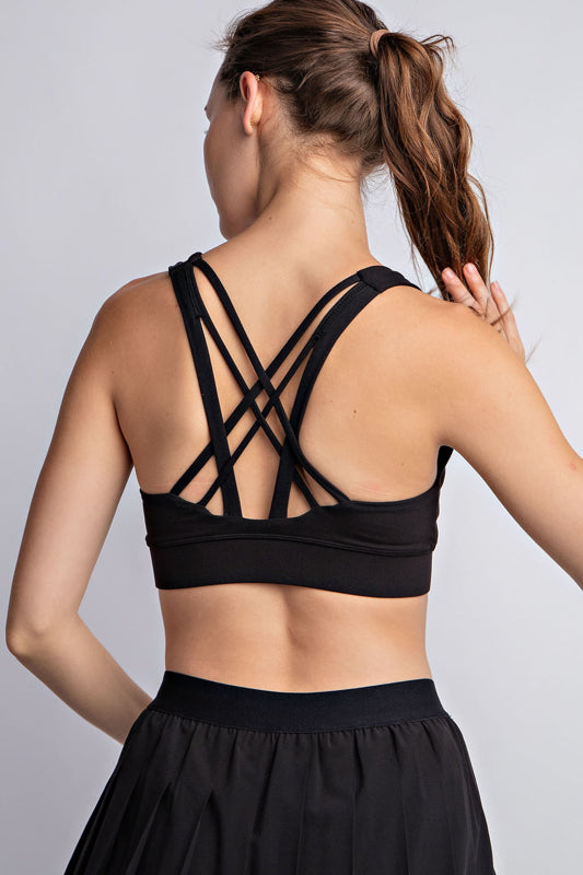 ACTIVE CRISS CROSS SPORTSBRA (black)