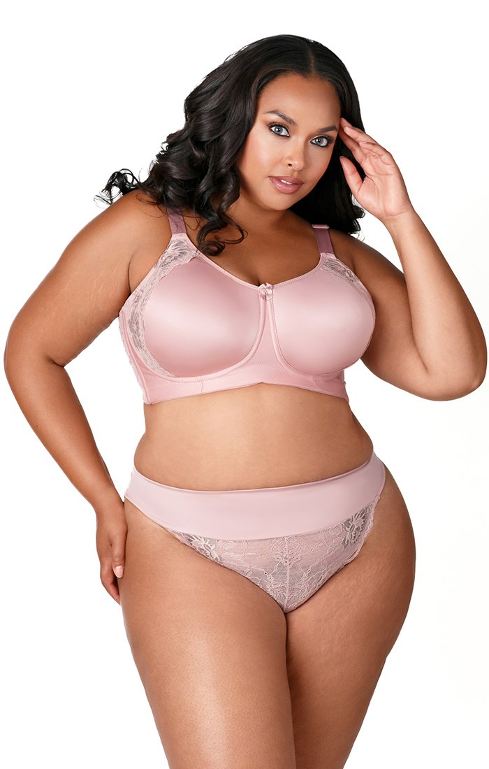 Elila dusty rose wireless bra