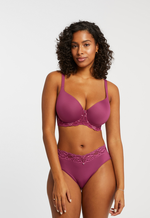 Montelle Pure Plus Full Coverage T-Shirt Bra cranberry rose