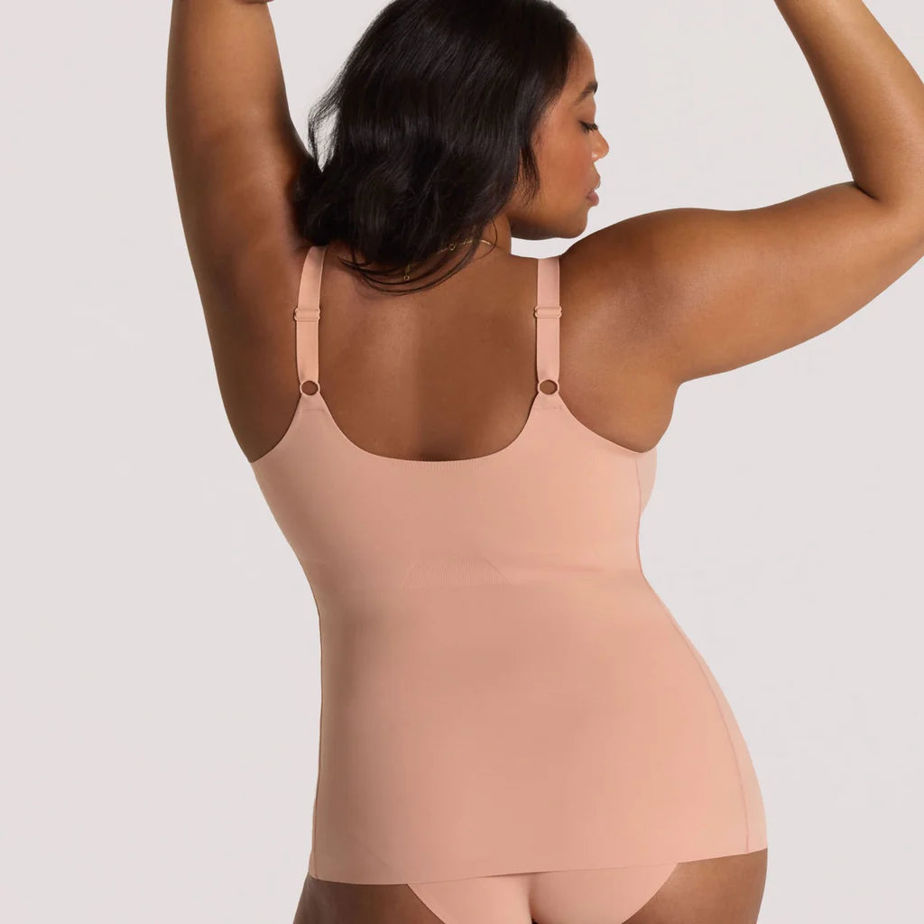 STRUCTURED SCOOP BRA TANK-Himalayan Salt