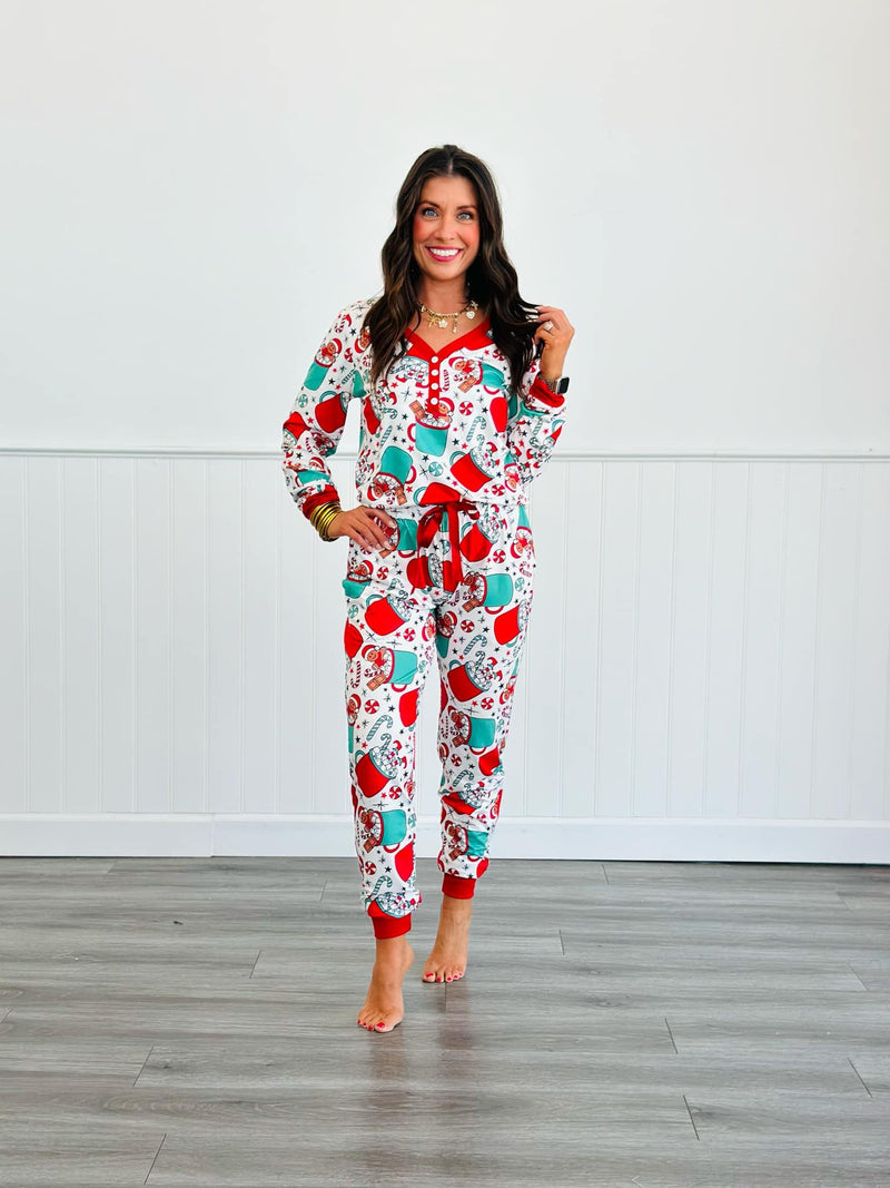 Hot Cocoa Long Sleeve Pajamas