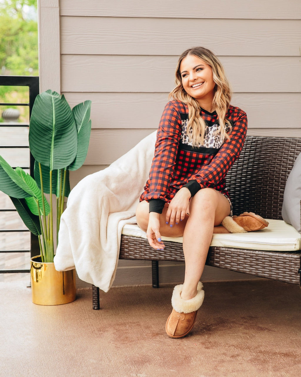 Stylin' in Buffalo Plaid Loungewear